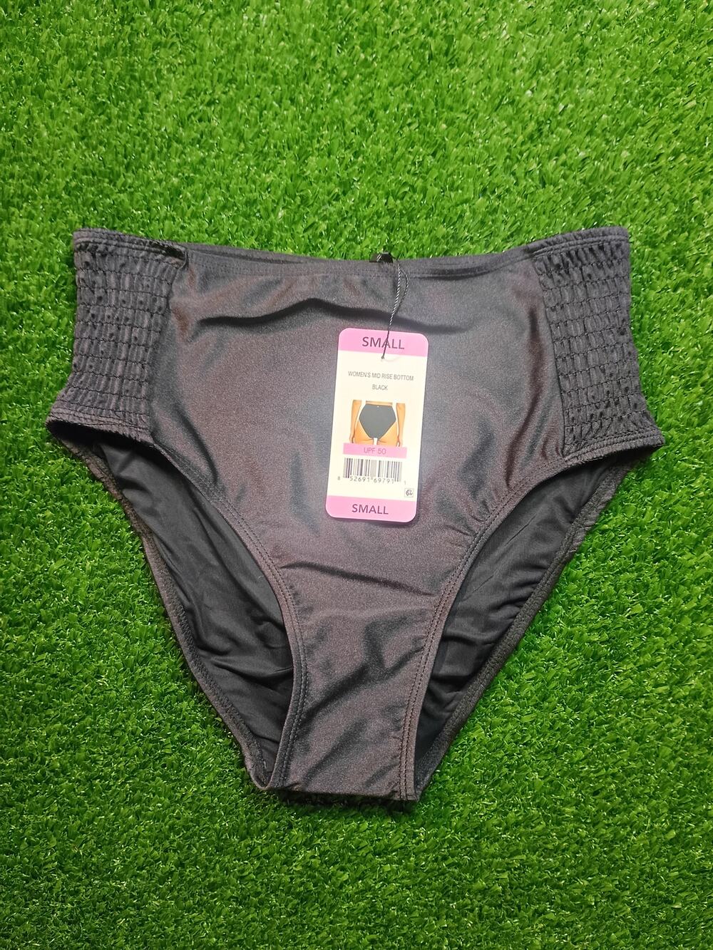 Betsey Johnson Women's Black Bikini Bottoms S NWT